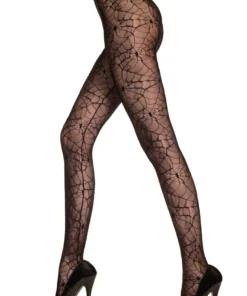 Music Legs Spiderweb Pantyhose