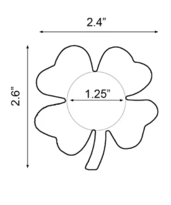 GE Apparel Mini Rainbow Shamrock Nipple Pasties