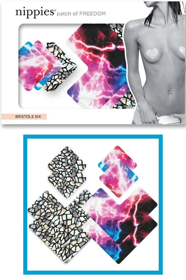 Bristols Six Nippies Desert Storm Nipple Pasties 5 Bristols Six Nippies Desert Storm Nipple Pasties