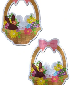Pastease Lingerie Peek-a-Boob Easter Basket Bunny Nipple Pasties