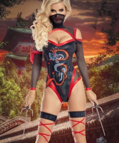 Party King Crouching Dragon Ninja Costume Sexy Halloween Costumes