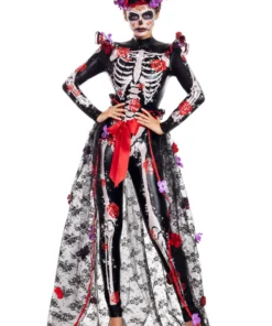 Party King Rosas Day Of The Dead Costume Sexy Halloween Costumes