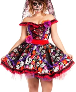 Party King Plus Costumes Lady Muerta Costume Plus