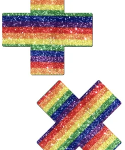 Pastease Glittering Rainbow XX Nipple Pasties