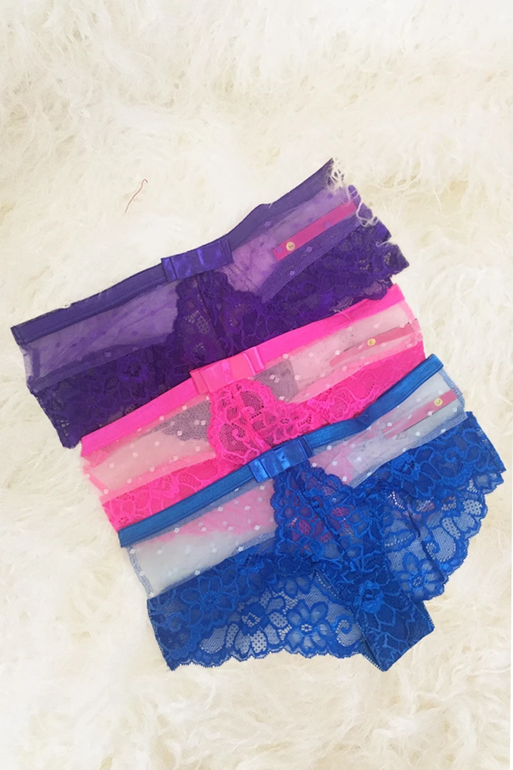 Seven Til Midnight Blue Dotted Mesh And Lace Cheeky Panty Lingerie 4 Seven Til Midnight Blue Dotted Mesh And Lace Cheeky Panty Lingerie