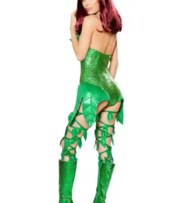 Roma Costume Poisonous Green Villain Costume