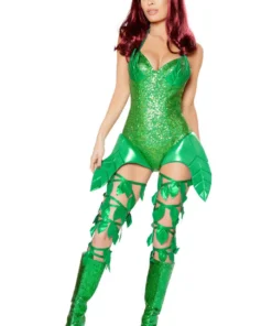 Roma Costume Poisonous Green Villain Costume