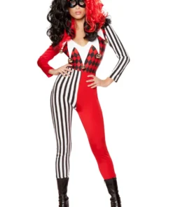 Roma Costume Mischievous Jester Costume Sexy Halloween Costumes