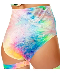Roma Costume Tie Dye High Waisted Shorts Bottoms