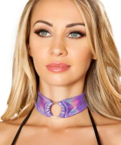 Roma Costume Metallic Shimmering O-Ring Choker