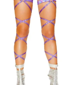 Roma Costume O-Ring Leg Wrap With Garter 7 Roma Costume O-Ring Leg Wrap With Garter