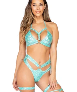 Roma Costume Triangle Top With Straps & Ring Detail Clothing