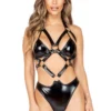 Roma Costume Latex Crisscross Holster Romper