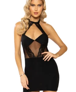 Roma Costume Mesh And Lace Halter Dress 5 Roma Costume Mesh And Lace Halter Dress
