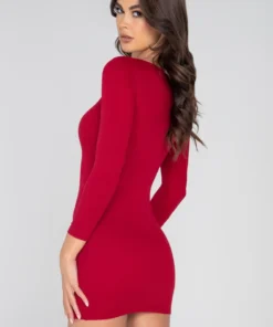 Roma Costume Ribbed Long Sleeve Mini Dress Clothing 8 Roma Costume Ribbed Long Sleeve Mini Dress Clothing