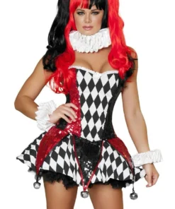 Roma Costume Court Jester Cutie Costume Sexy Halloween Costumes