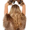 Roma Costume Accessories Faux Fur Viking Gloves