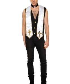Roma Costume Sexy Halloween Costumes Men's Priest Costume