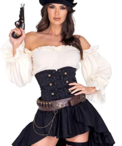 Roma Costume Steampunk Seductress Costume Sexy Halloween Costumes