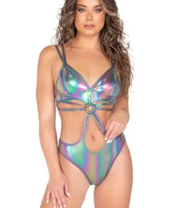 Roma Costume Iridescent Strappy Romper