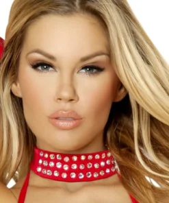 Roma Costume Rhinestone Studded Choker