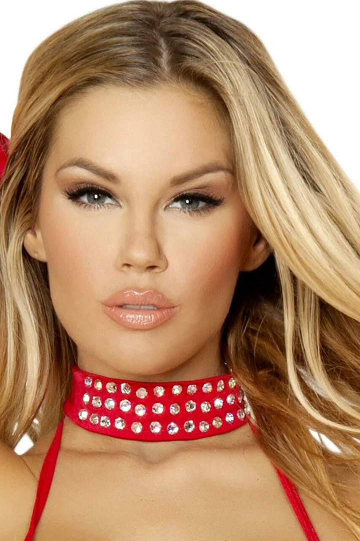 Roma Costume Rhinestone Studded Choker 2 Roma Costume Rhinestone Studded Choker