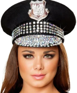 Roma Costume Studded Police Officer Hat Accessories