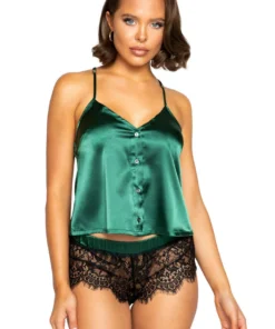 Roma Costume Lingerie Elegant Satin And Lace Pajama Set 9 Roma Costume Lingerie Elegant Satin And Lace Pajama Set