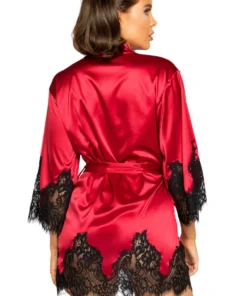 Roma Costume Lingerie Elegant Cut Out Eyelash Lace Robe