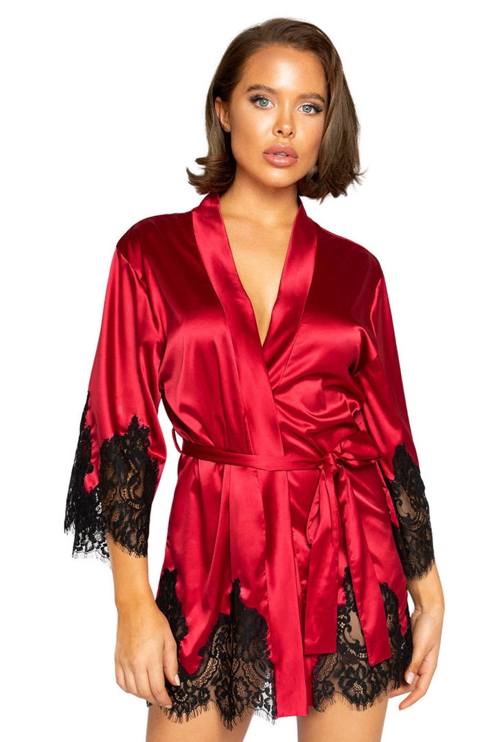 Roma Costume Lingerie Elegant Cut Out Eyelash Lace Robe 3 Roma Costume Lingerie Elegant Cut Out Eyelash Lace Robe