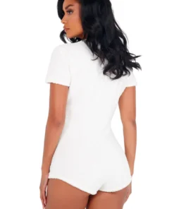 Roma Costume Lingerie Cozy Fuzzy Romper