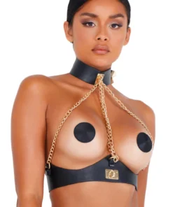 Roma Costume Leatherette And Chain Holster