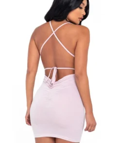 Roma Baby Pink Glitter Cocktail Dress Dresses