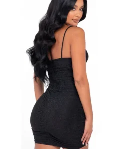 Roma Ruched Glitter Mini Dress Dresses 7 Roma Ruched Glitter Mini Dress Dresses