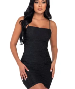 Roma Ruched Glitter Mini Dress Dresses 6 Roma Ruched Glitter Mini Dress Dresses