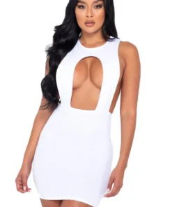Roma Cut Out High Neck Mini Dress