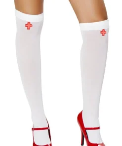 Roma Costume Hosiery Nurse Thigh High Stockings
