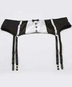 Shirley Of Hollywood Tuxedo Garter Belt Plus Plus Size Lingerie