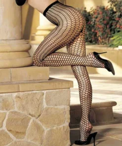 H.O.T By Shirley Of Hollywood Honeycomb Pattern Pantyhose