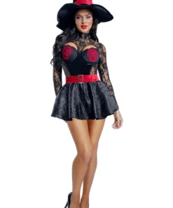 Starline Red Skeleton Witch Costume Sexy Halloween Costumes