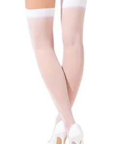 Starline Sheer White Thigh Highs
