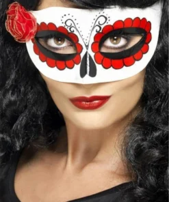 Smiffy's Accessories Dia De Los Muertos Half Mask
