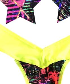 NevaNude Sporty California Love Nipple Pasties And Thong Panty Lingerie