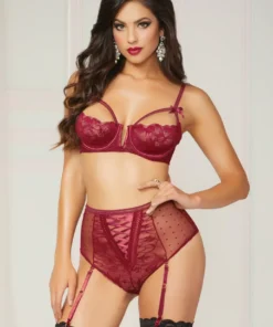 Seven Till Midnight Ultimate Romance Bra And High Waisted Panty Set Lingerie