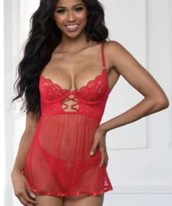 Seven Till Midnight Lingerie Heart's Desire Underwire Babydoll 7 Seven Till Midnight Lingerie Heart's Desire Underwire Babydoll