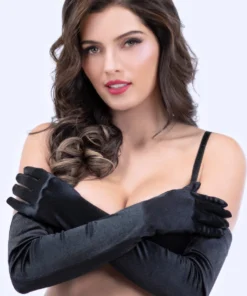 Seven Till Midnight Satin Opera Gloves Accessories