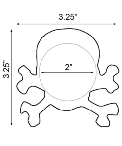 GE Apparel Beige Skull And Crossbones Nipple Pasties