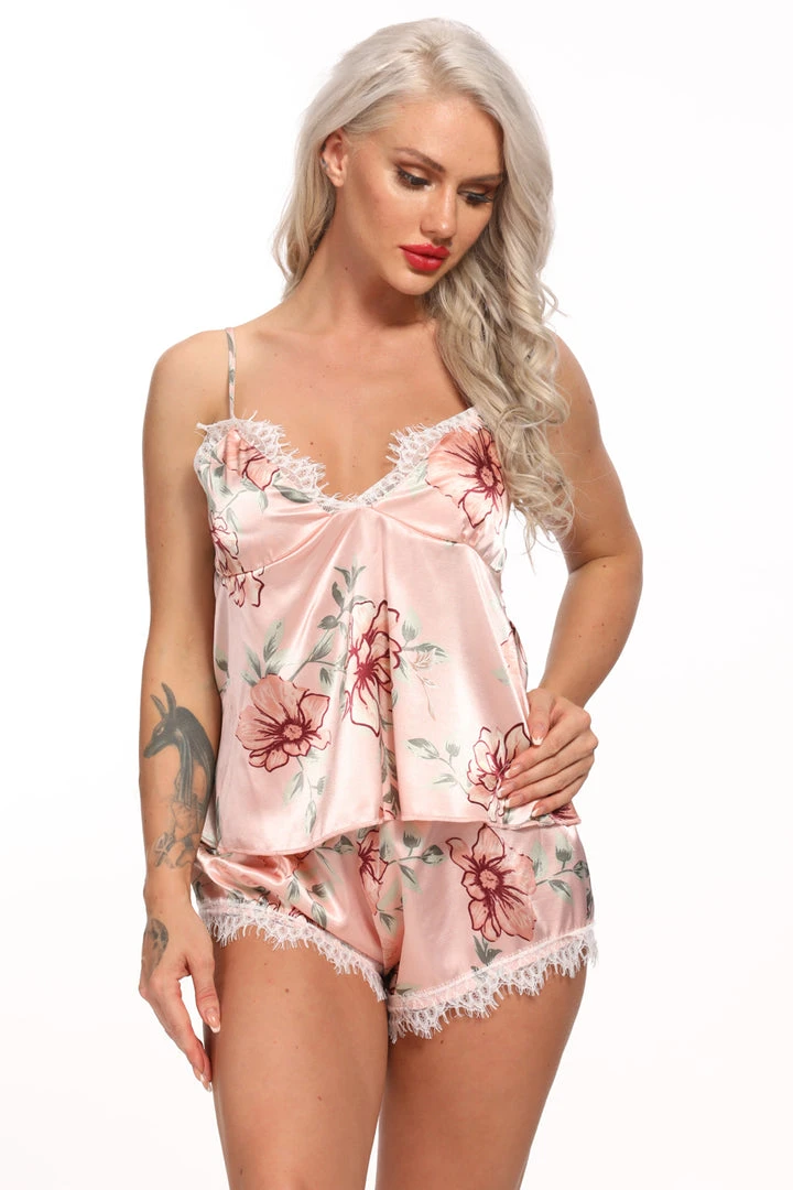 3WISHES Lingerie Flirty Floral Sleep Set 4 3WISHES Lingerie Flirty Floral Sleep Set