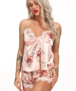 3WISHES Lingerie Flirty Floral Sleep Set
