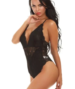 3WISHES Lingerie Lacy V-Cut Teddy 27 3WISHES Lingerie Lacy V-Cut Teddy